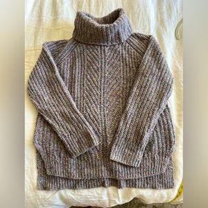 🤎 Madewell Turtleneck Multi Color Flecked Sweater